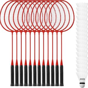 Bulk Badminton Rackets and Shuttlecocks Set